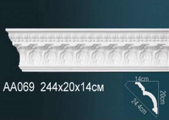 Карниз потолочный Perfect AA069 из полиуретана